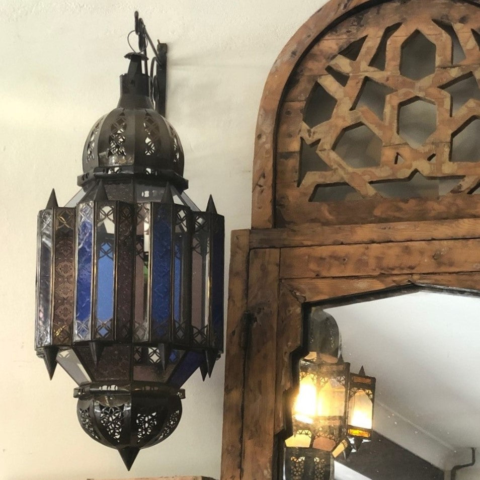 Classic Moroccan Hanging Glass Pendant Light