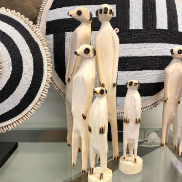Hand Carved Jacaranda Meerkat