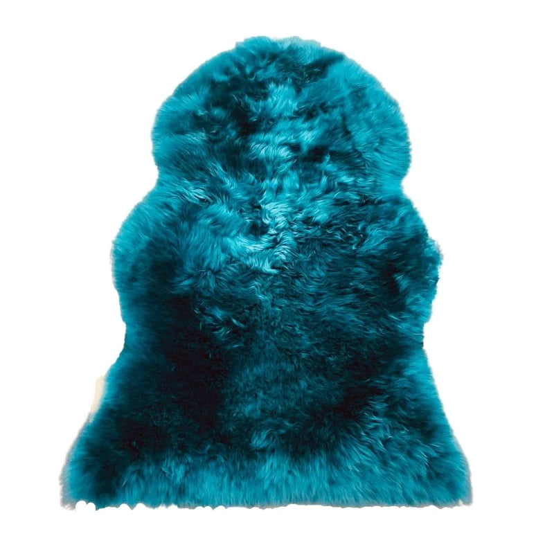 Merino Sheepskin Rug in Sapphire