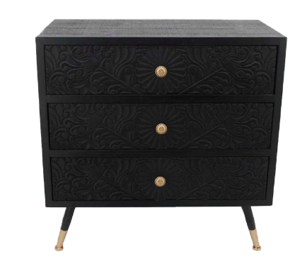Weave Bone Bedside Table - Warehouse Sale