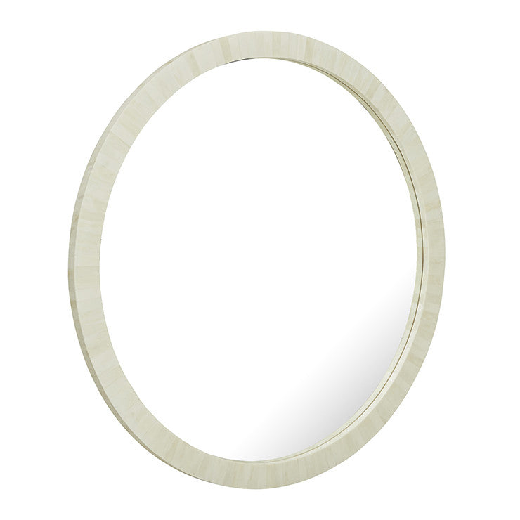 Double Framed Bone Parquetry Mirror