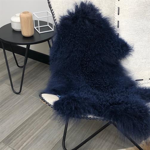 Mongolian Sheepskin Medium Rug/Throw in Charcoal
