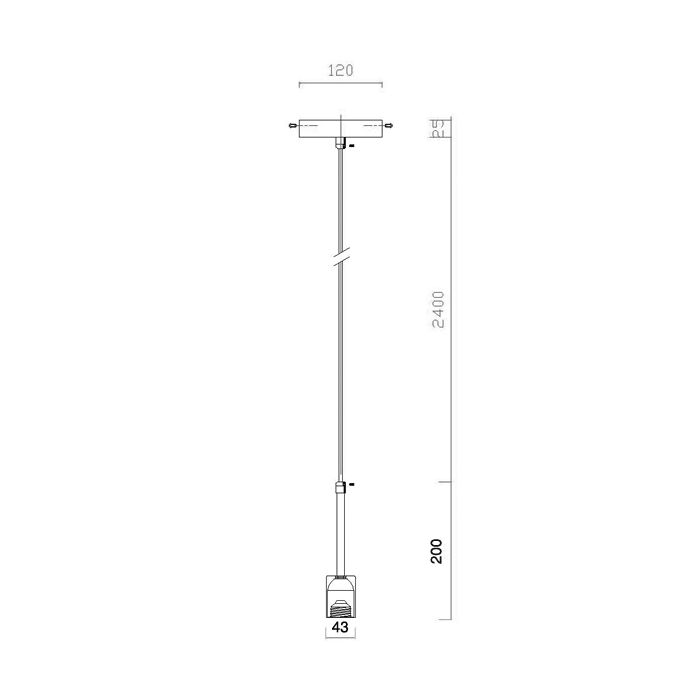 Pendant Light Lamp Holder and Canopy with 1.3m Cord