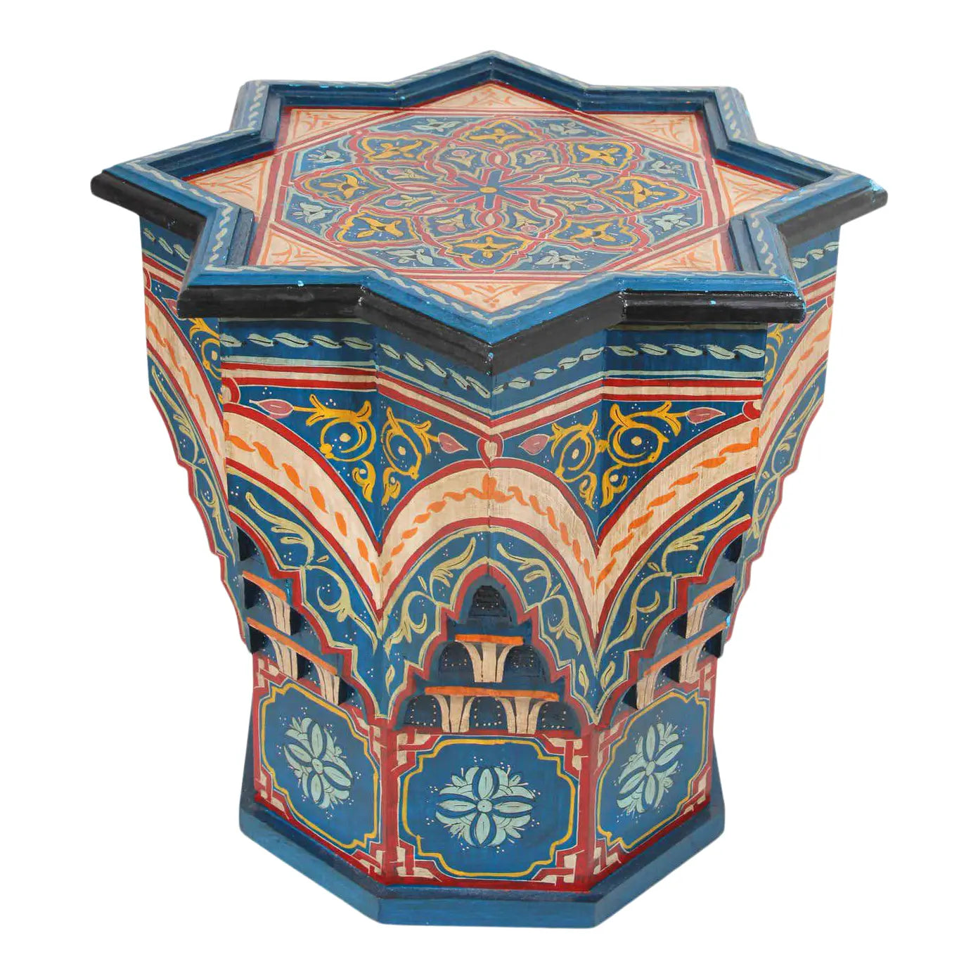 Handpainted Star Side Table