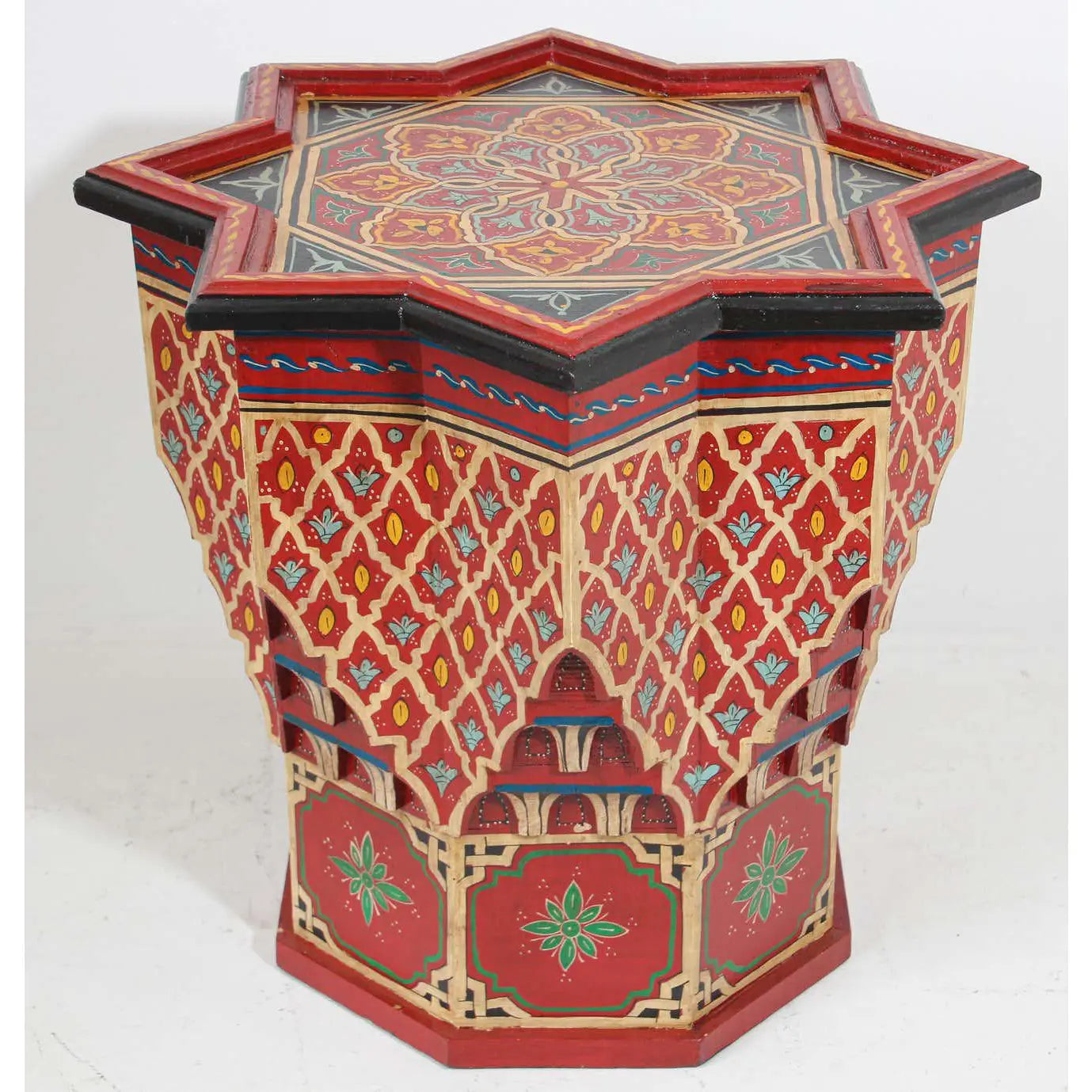 Handpainted Star Side Table