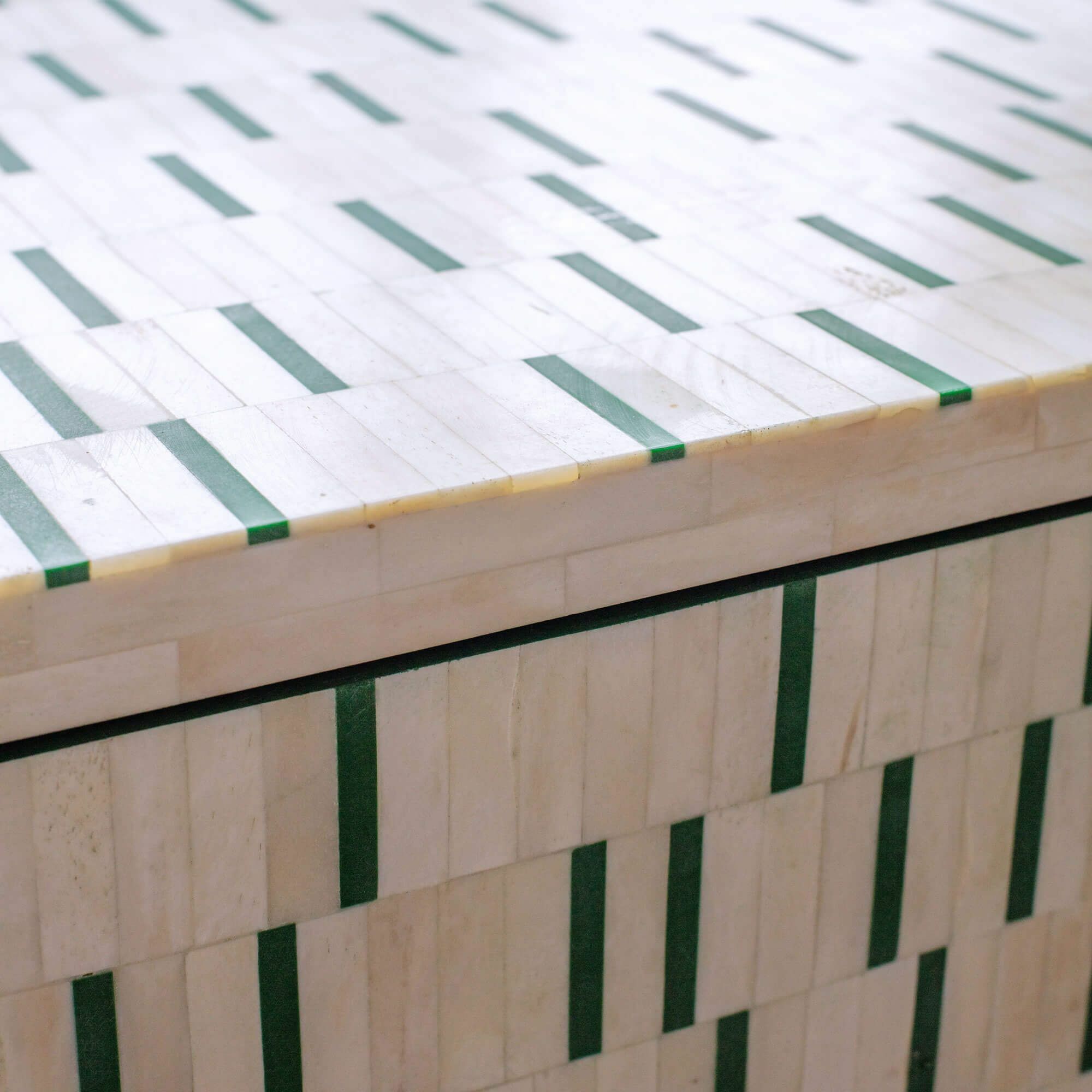 Dash Bone Inlay Chest of Drawers in Green