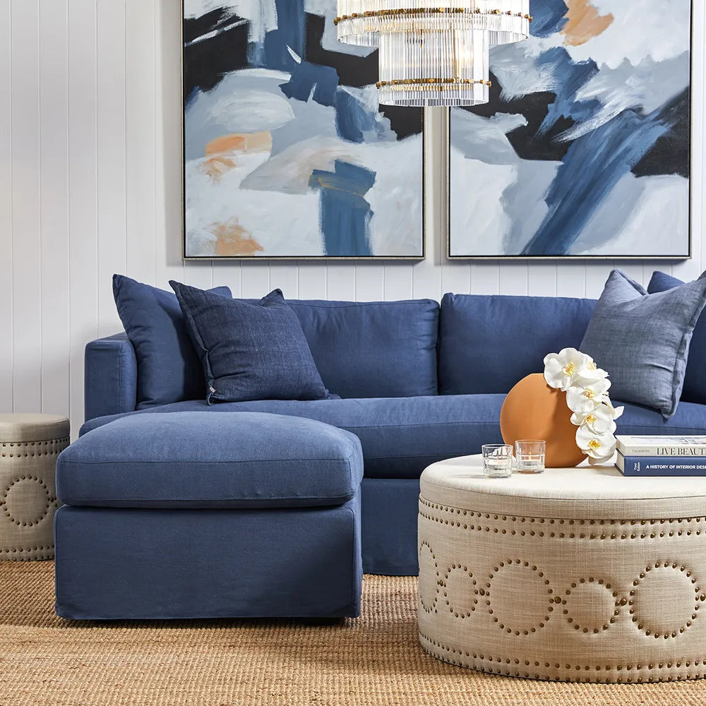 Birkshire Slip Cover Ottoman