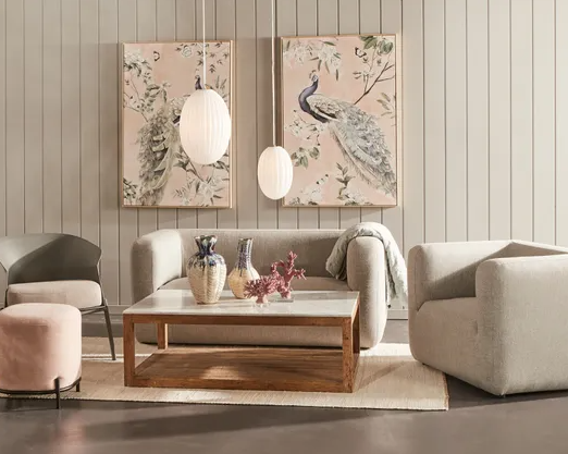 Royal Peacock Wall Art (left Side)