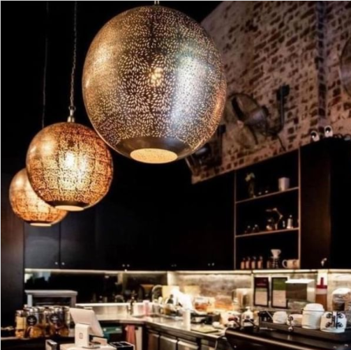 Taurus Perforated Round Table Lamp