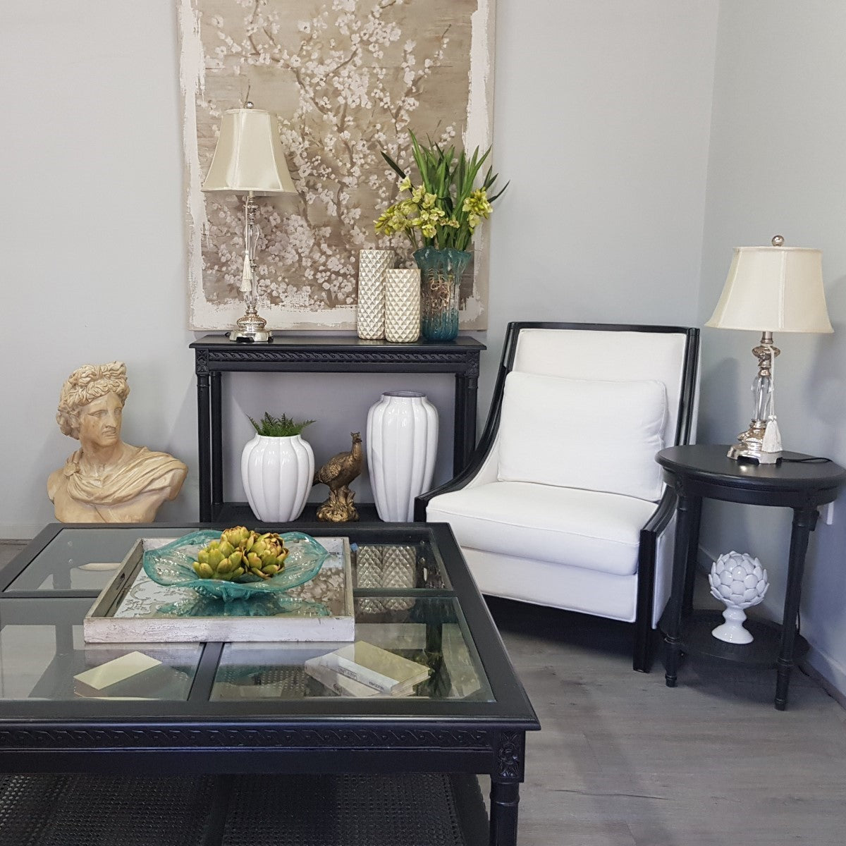 Nimes Square Coffee Table in Black