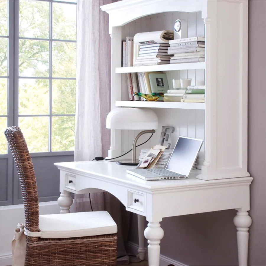 Tiana Beach Secretary Desk with Hutch