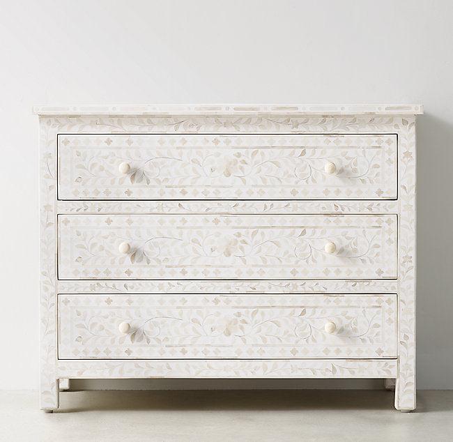 Insignia Bone Inlay 3 Drawer Chest