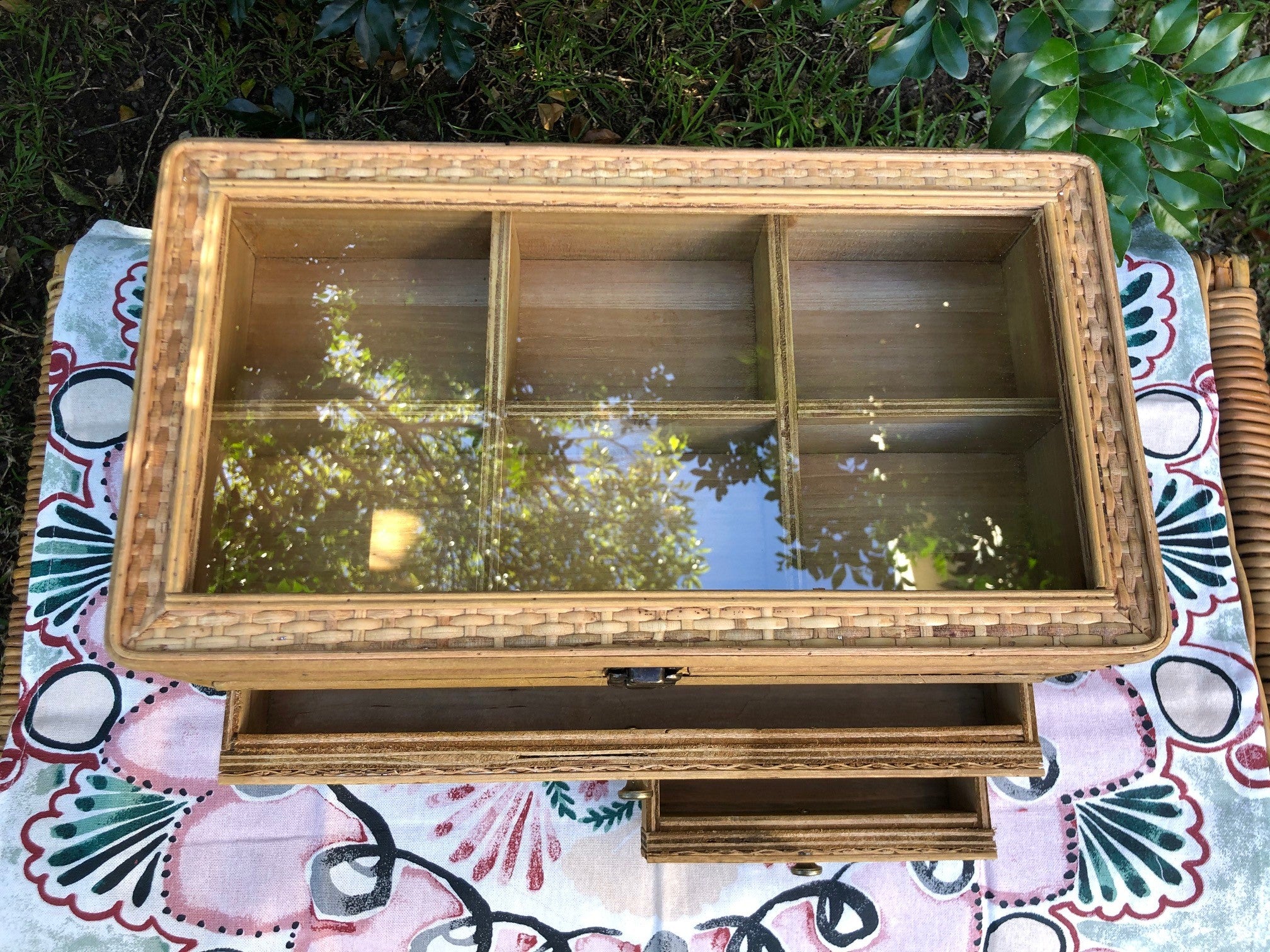 Rattan Jewellery Box