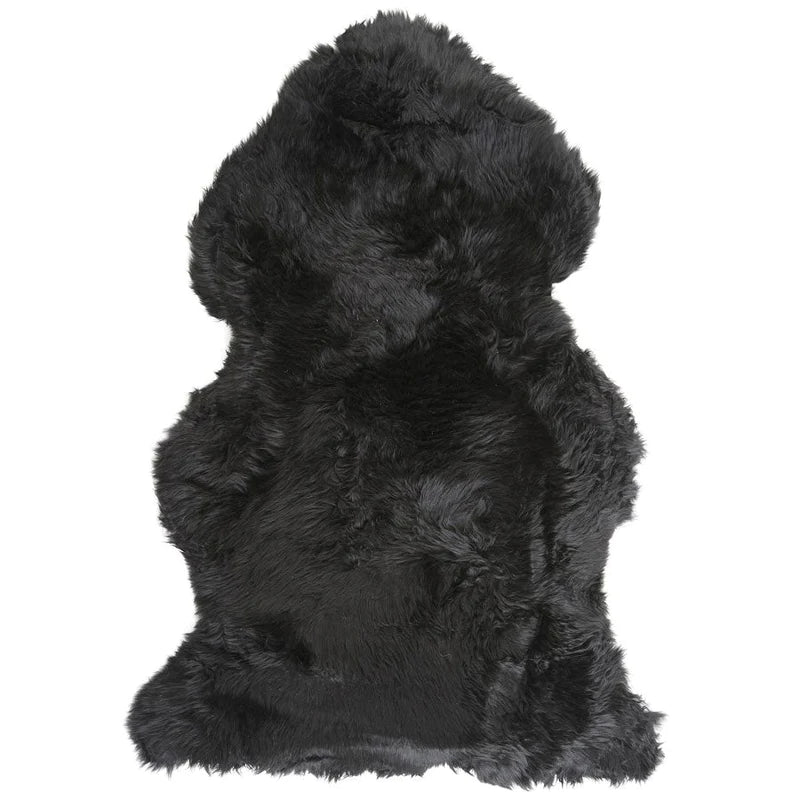 Merino Sheepskin Rug in Black