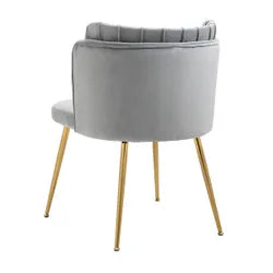 Kiama Dining Chair in Glacier Grey Velvet - Set of Two