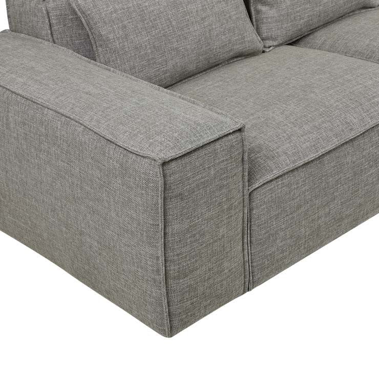 Felix Block Four Seater Sofa in Grey