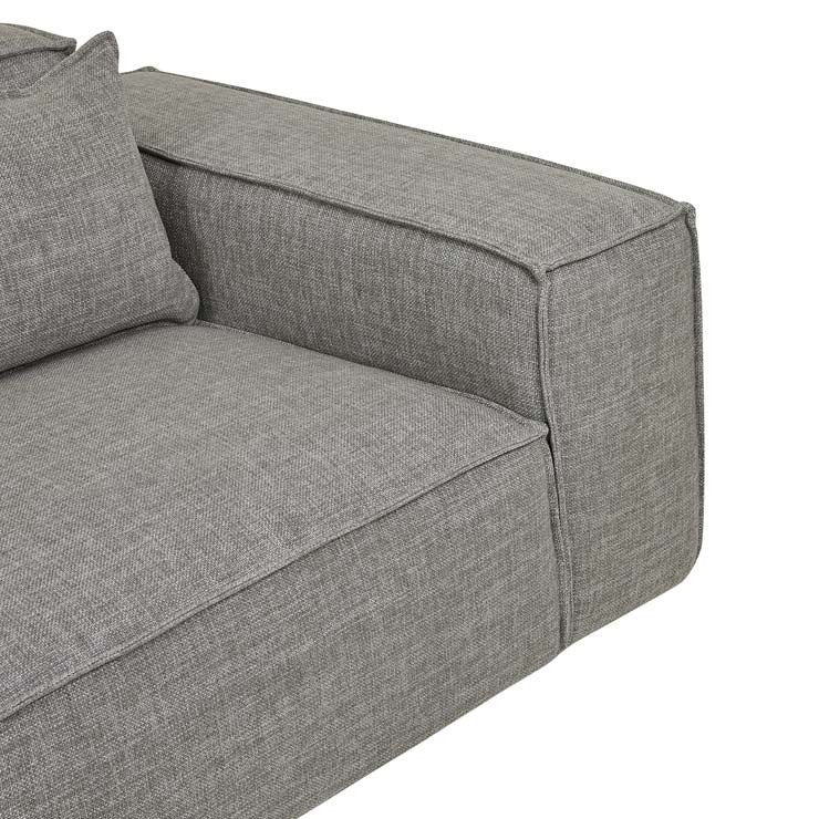 Felix Block Four Seater Sofa in Grey