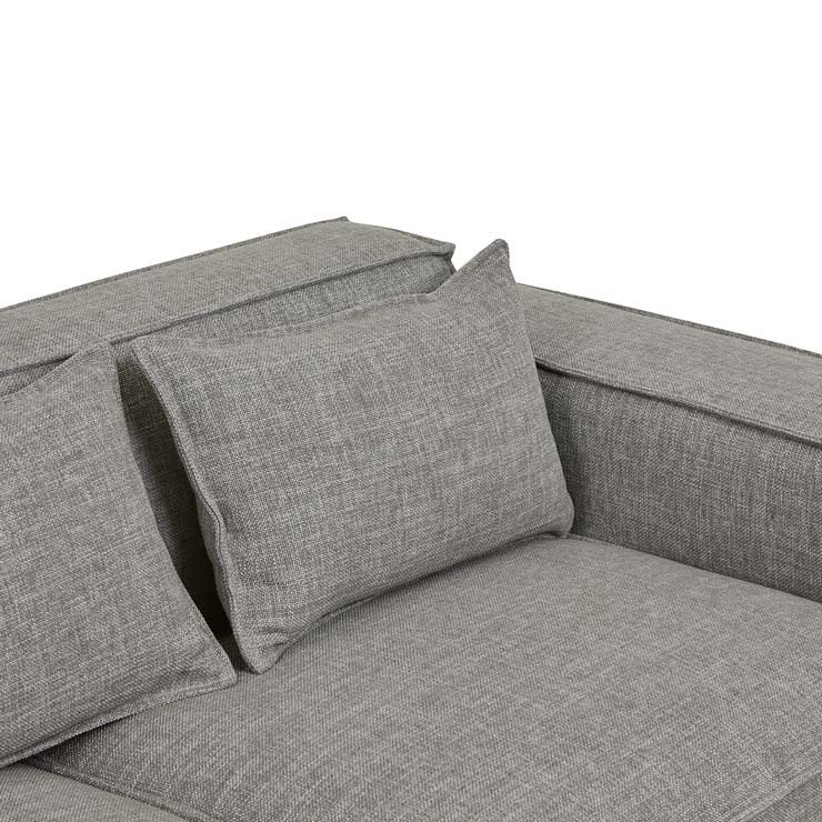 Felix Block Four Seater Sofa in Grey