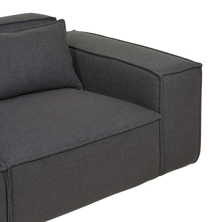 Felix Block Four Seater Sofa in Black