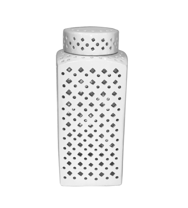 Hampton's Lace Square Jar
