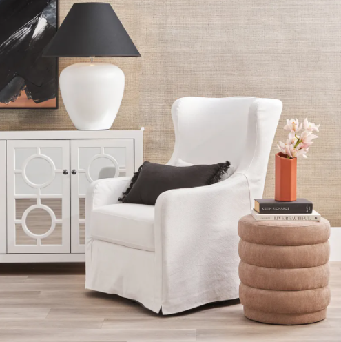 Twirl Stool in Nude