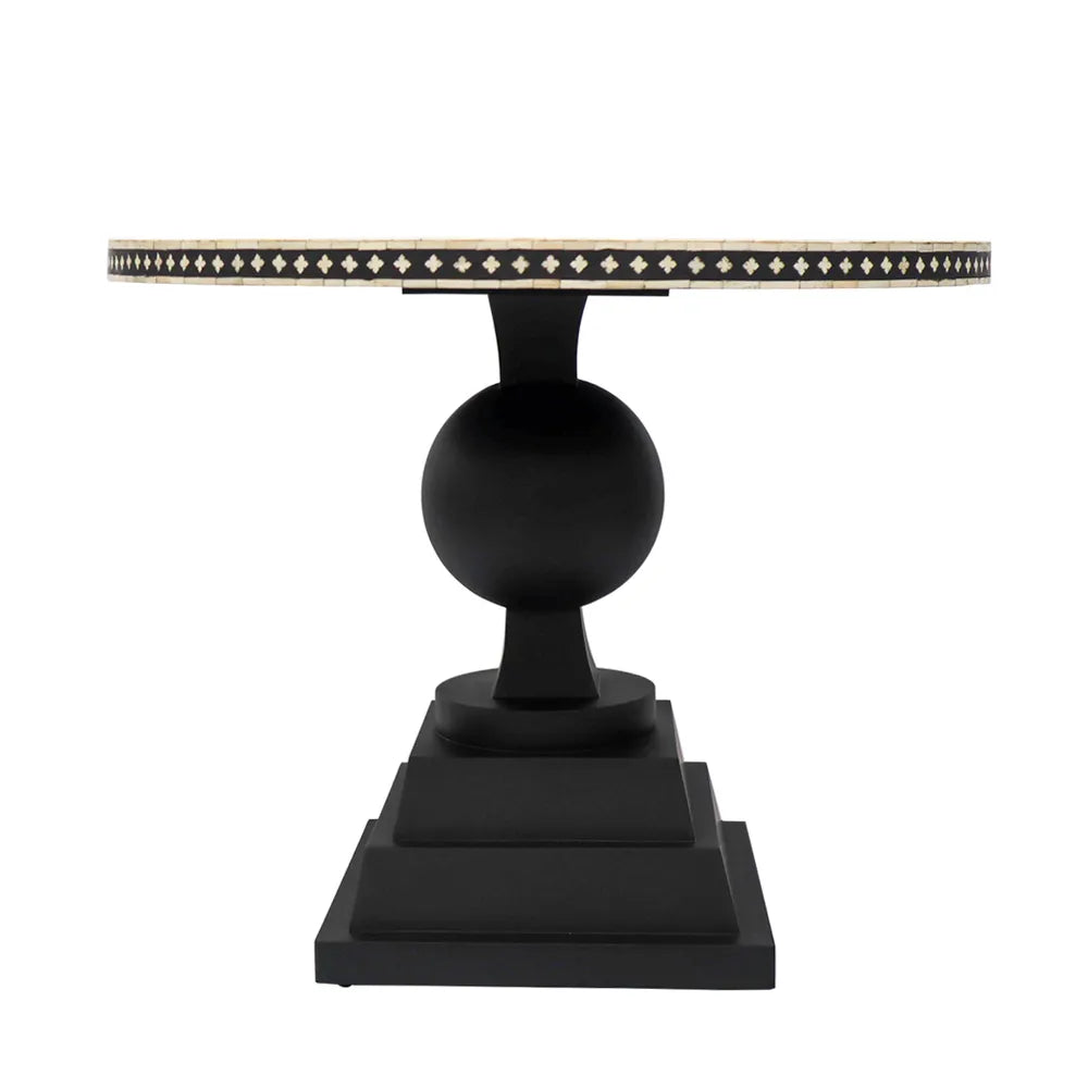 Bone Inlay Swirl Stool