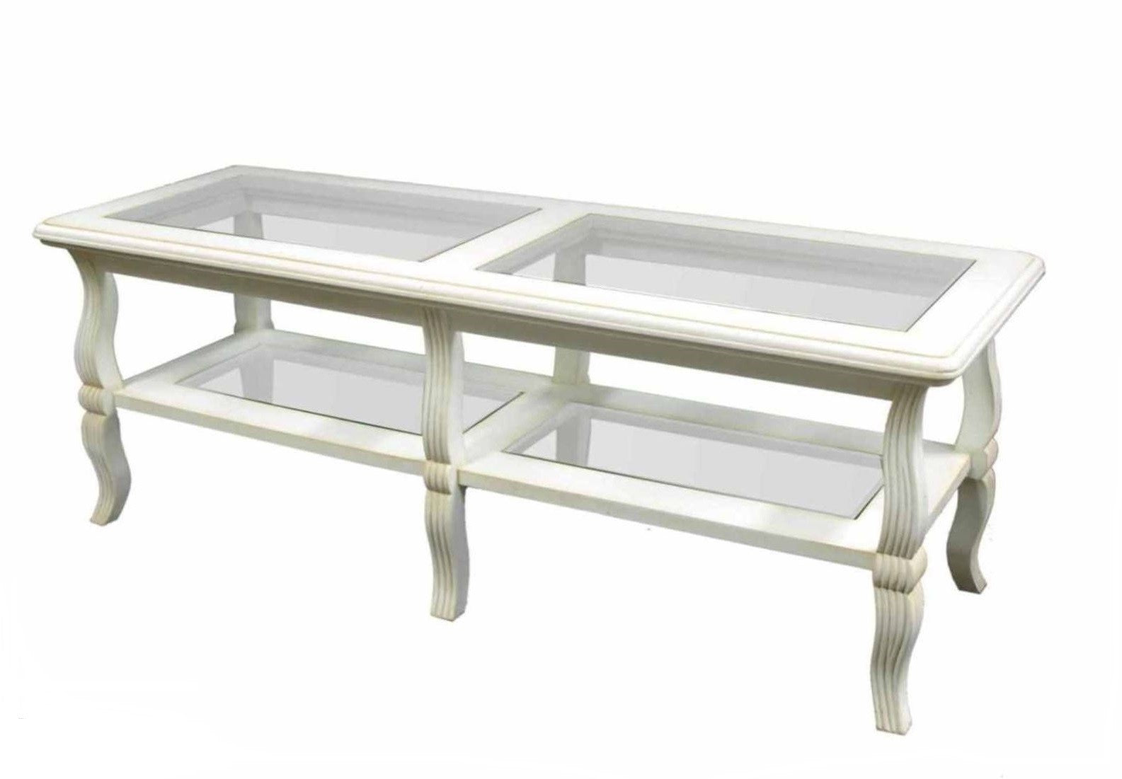 Bamileke Coffee Table in White