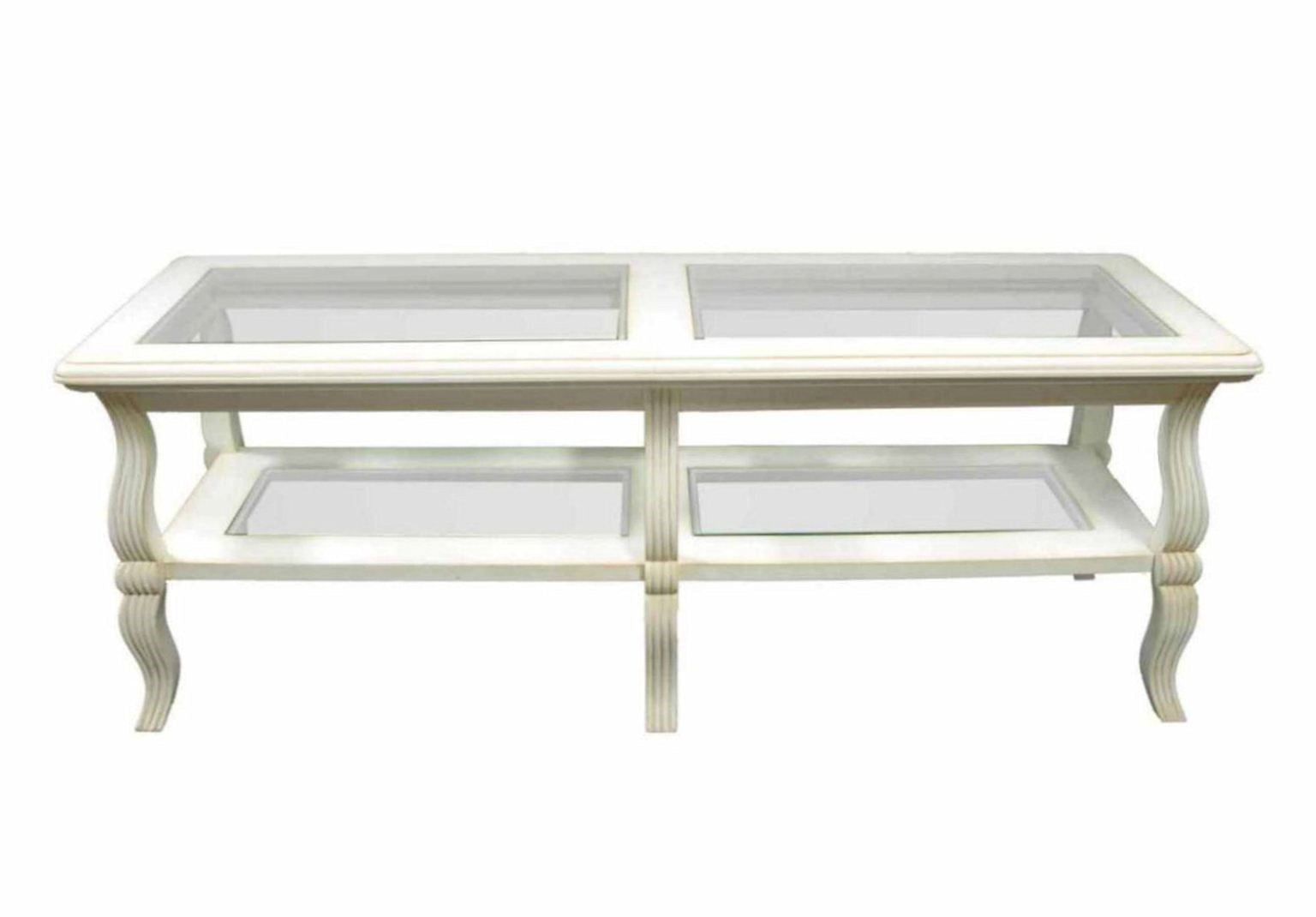 Bamileke Coffee Table in White