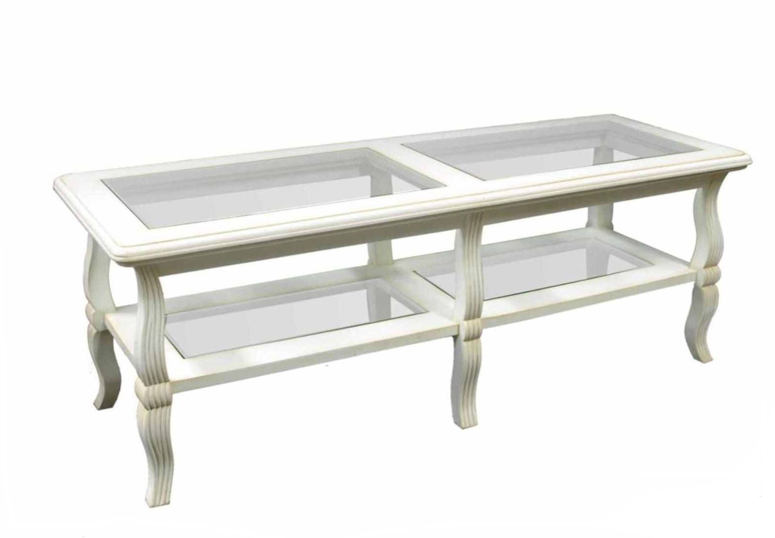 Bamileke Coffee Table in White