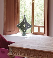 Tamegroute Traditional Desert Cross Candlestick