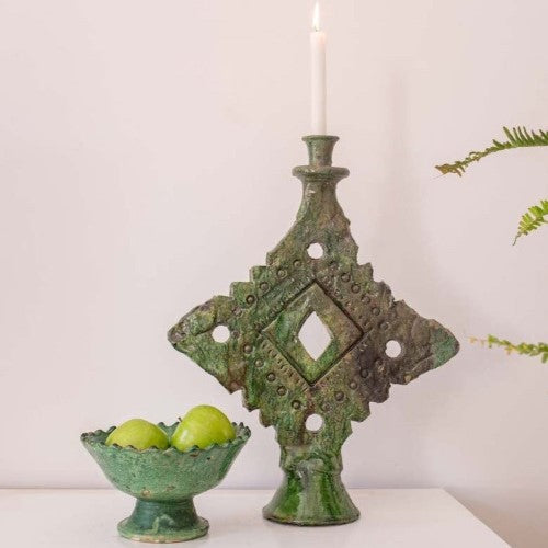 Tamegroute Traditional Desert Cross Candlestick