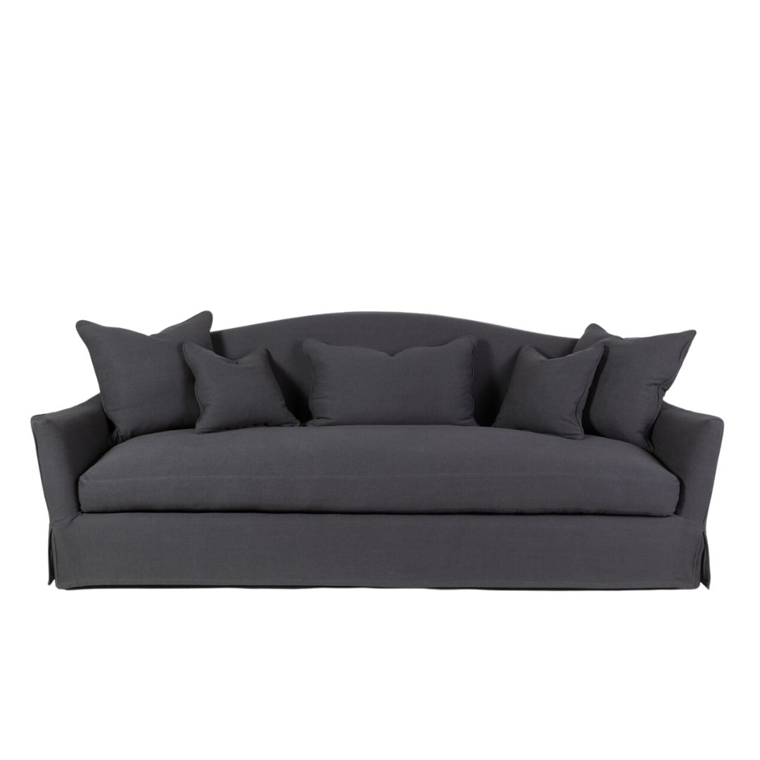 Chelsea Camelback Sofa in Grey