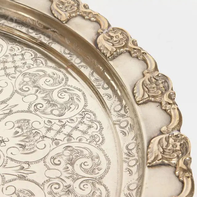 Moroccan Silver Nickel Tray