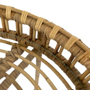Darma Round Rattan Side Table