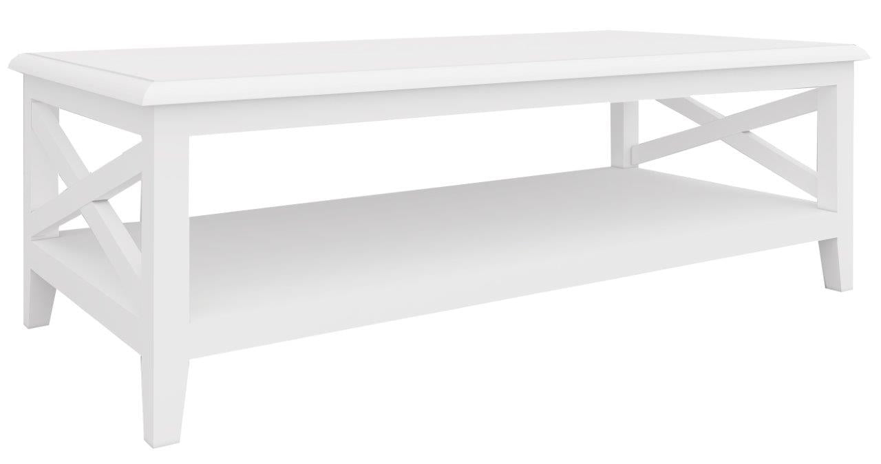Hampton Rectangular Coffee Table in White