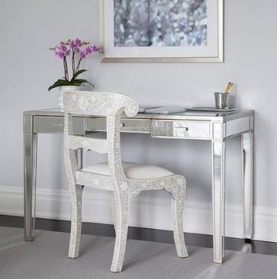 Bone Inlay Chair in Grey