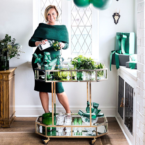 Brooklyn Drinks Trolley in Gold