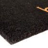Black Home PVC Backed Coir Door Mat