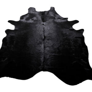 Black Dyed Dyed Cow Hide Rug