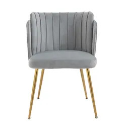 Kiama Dining Chair in Glacier Grey Velvet - Set of Two