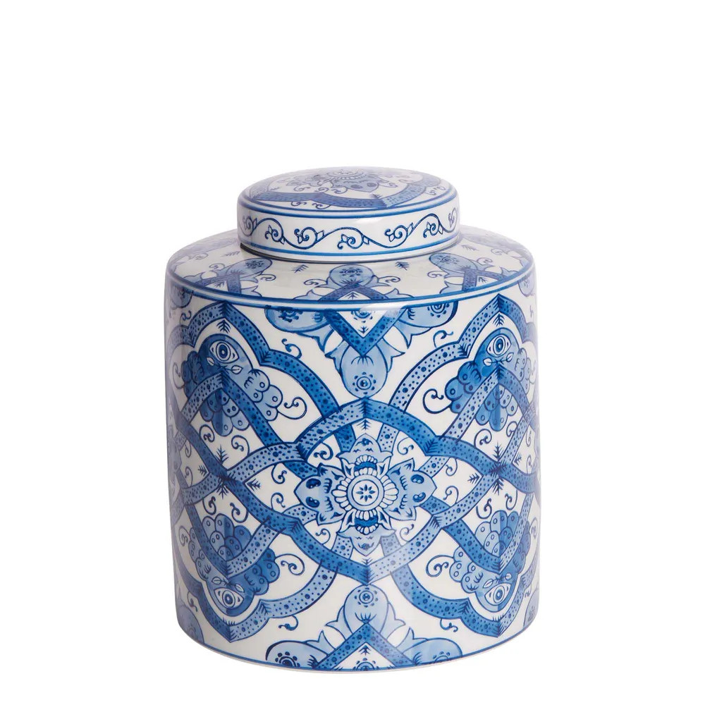 Ula Porcelain Lidded Jar - Short Large