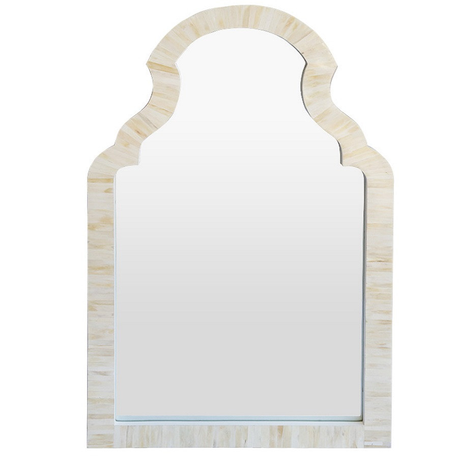 Moroccan Arch Bone Inlay Mirror